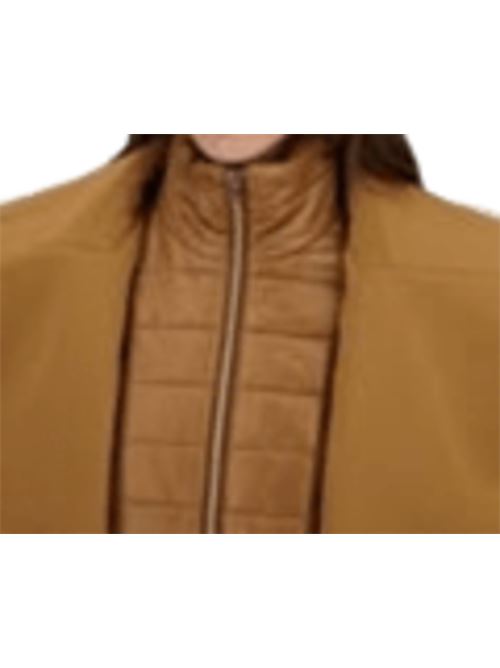 Giaccone da donna , peacoat in tessuto tecnico, pettorina removibile, colore cammello HERNO | GC000531D127712157